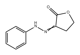 2,3-Furandione, dihydro-, 3-(2-phenylhydrazone) 化学構造式