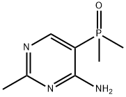 (4-氨基-2-甲基嘧啶-5-基)二甲基氧化膦 结构式