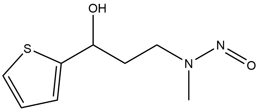 2-Thiophenemethanol, α-[2-(methylnitrosoamino)ethyl]- 结构式