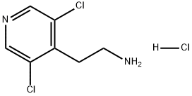 4-Pyridineethanamine, 3,5-dichloro-, hydrochloride (1:1) Structure