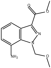 methyl
7-amino-1-(methoxymethyl)-1H-indazole-3-carbox
ylate Structure
