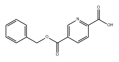 2,5-Pyridinedicarboxylic acid, 5-(phenylmethyl) ester,24202-71-9,结构式
