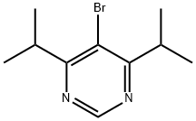 5-Bromo-4,6-bis(1-methylethyl)pyrimidine 化学構造式