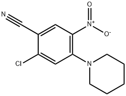 2-chloro-5-nitro-4-(1-piperidyl)benzonitrile|2-氯-5-硝基-4-(1-哌啶基)苯腈