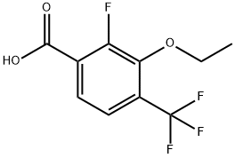 Benzoic acid, 3-ethoxy-2-fluoro-4-(trifluoromethyl)- Structure