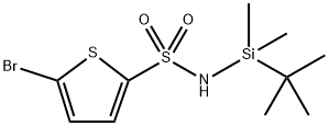 2-Thiophenesulfonamide, 5-bromo-N-[(1,1-dimethylethyl)dimethylsilyl]- Structure