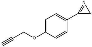 3-[4-(prop-2-yn-1-yloxy)phenyl]-2H-azirine Struktur