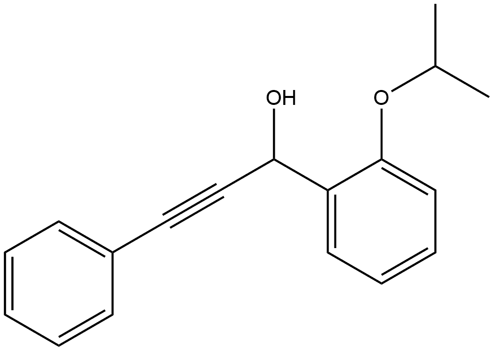 2-(1-Methylethoxy)-α-(2-phenylethynyl)benzenemethanol Structure