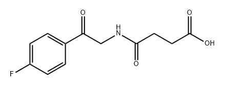 Butanoic acid, 4-[[2-(4-fluorophenyl)-2-oxoethyl]amino]-4-oxo- 结构式