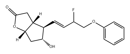 2H-Cyclopenta[b]furan-2-one, 4-[(1E)-3-fluoro-4-phenoxy-1-buten-1-yl]hexahydro-5-hydroxy-, (3aR,4R,5R,6aS)-|他氟前列素杂质42
