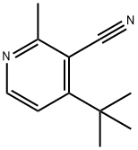 3-Pyridinecarbonitrile, 4-(1,1-dimethylethyl)-2-methyl- Structure