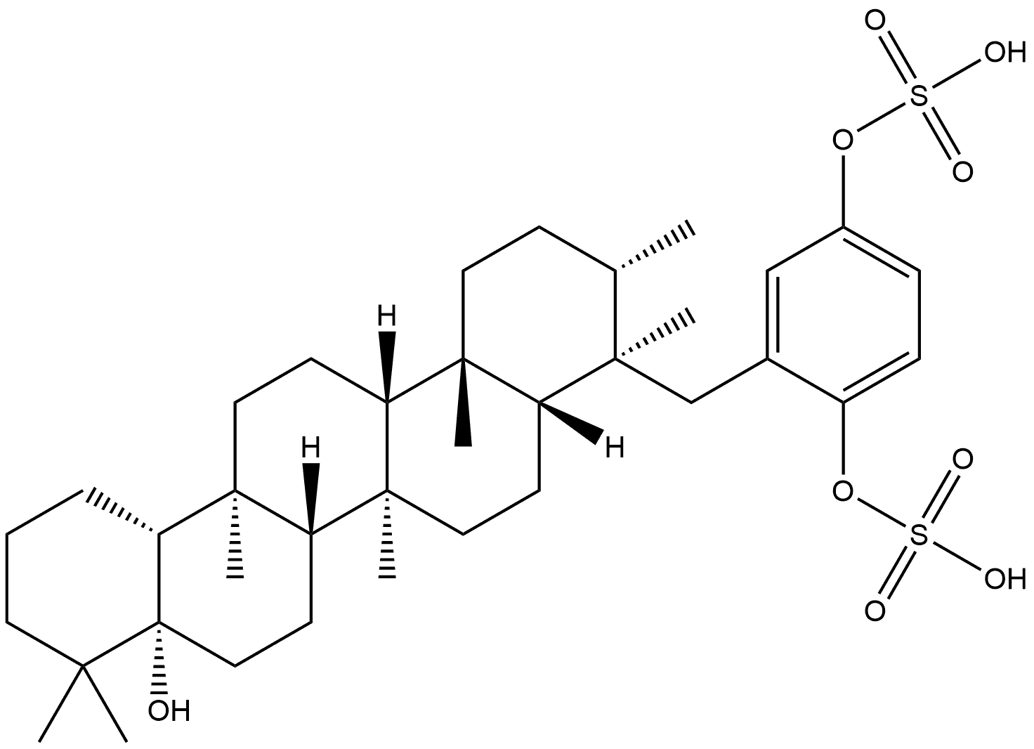アドシア硫酸8 化学構造式