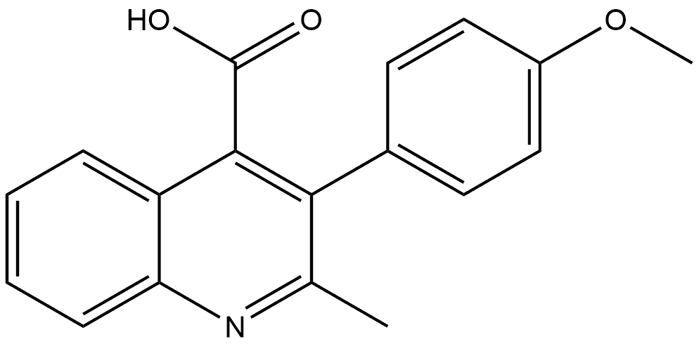 3-(4-Methoxyphenyl)-2-methyl-4-quinolinecarboxylic acid Structure