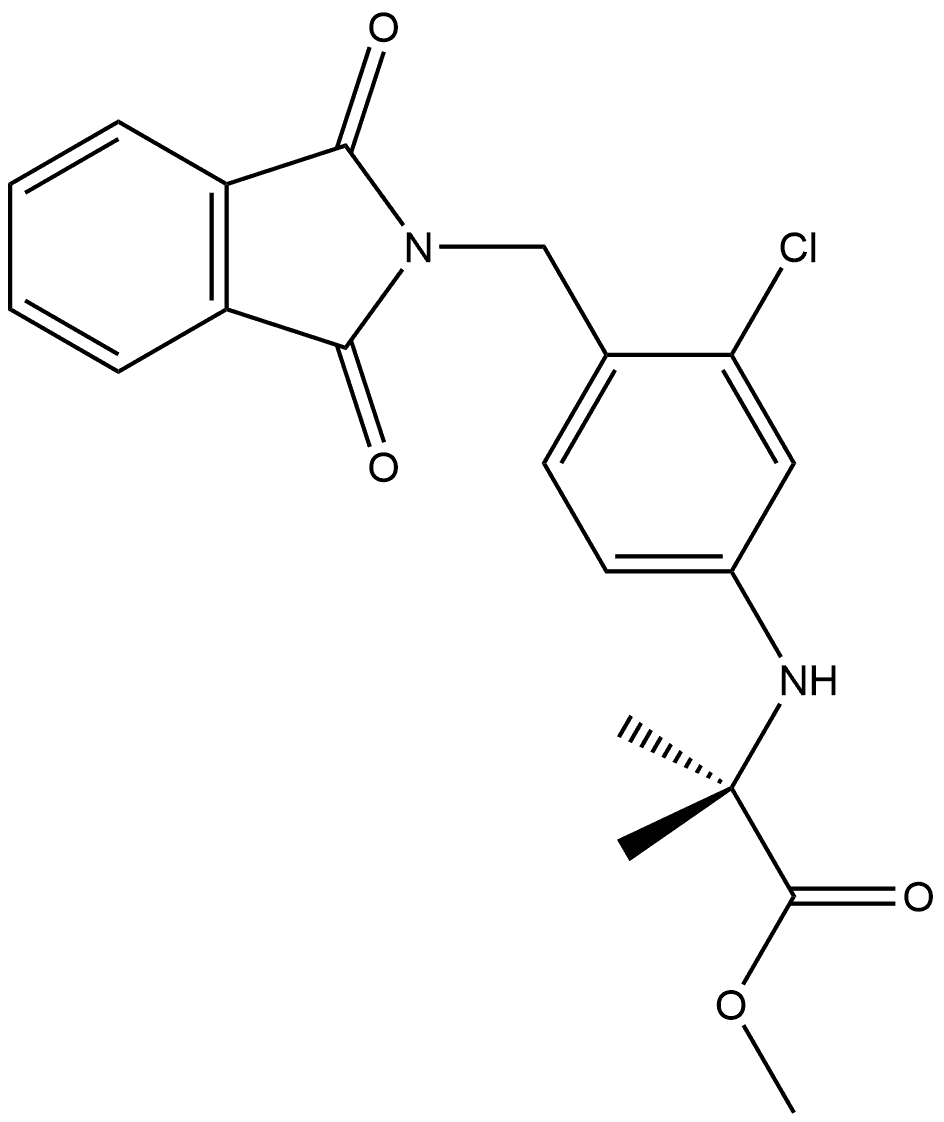 2426570-41-2 methyl 2-((3-chloro-4-((1,3-dioxoisoindolin-2-yl)methyl)phenyl)amino)-2-methylpropanoate