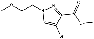 4-溴-1-(2-甲氧基乙基)-1H-吡唑-3-羧酸甲酯, 2426630-63-7, 结构式