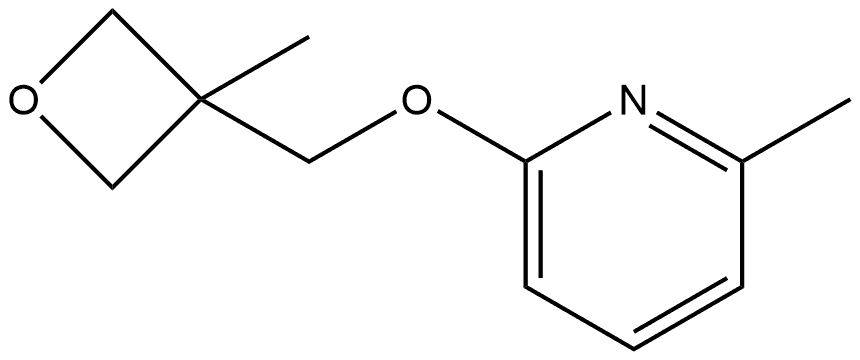 2-Methyl-6-[(3-methyl-3-oxetanyl)methoxy]pyridine Structure