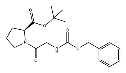 L-Proline, N-[(phenylmethoxy)carbonyl]glycyl-, 1,1-dimethylethyl ester Struktur