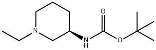 Carbamic acid, N-[(3R)-1-ethyl-3-piperidinyl]-, 1,1-dimethylethyl ester Structure