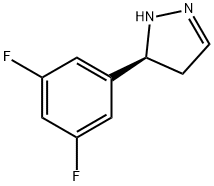 (S)-5-(3,5-二氟苯基)-4,5-二氢-1H-吡唑 结构式