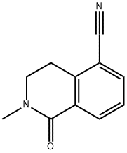 1,2,3,4-Tetrahydro-2-methyl-1-oxo-5-isoquinolinecarbonitrile Struktur