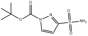 1,1-Dimethylethyl 3-(aminosulfonyl)-1H-pyrazole-1-carboxylate Structure