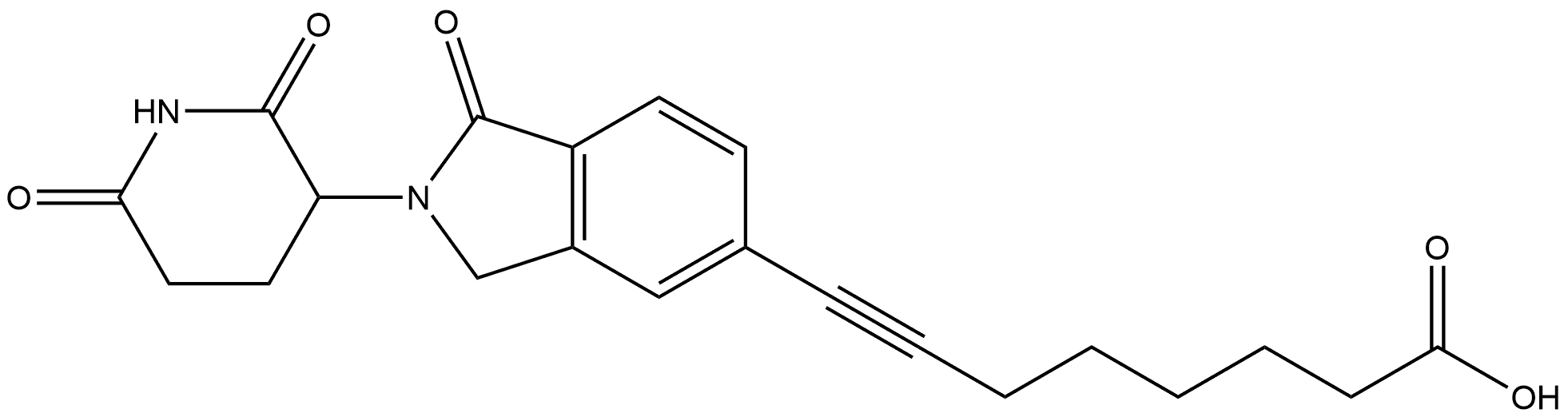 8-[2-(2,6-Dioxo-3-piperidinyl)-2,3-dihydro-1-oxo-1H-isoindol-5-yl]-7-octynoic acid (ACI)|