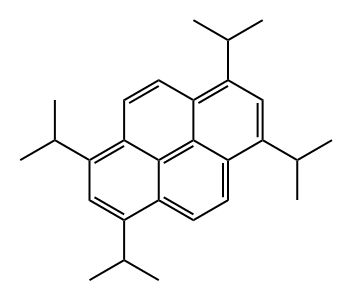 Pyrene, 1,3,6,8-tetrakis(1-methylethyl)- Structure