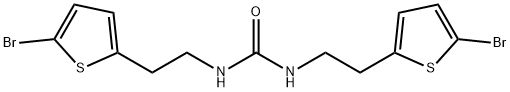 Urea, N,N'-bis[2-(5-bromo-2-thienyl)ethyl]- 化学構造式