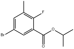 Isopropyl 5-bromo-2-fluoro-3-methylbenzoate 结构式