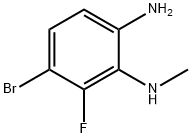 1,2-Benzenediamine, 4-bromo-3-fluoro-N2-methyl- 化学構造式