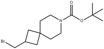 7-Azaspiro[3.5]nonane-7-carboxylic acid, 2-(bromomethyl)-, 1,1-dimethylethyl ester,2434849-37-1,结构式