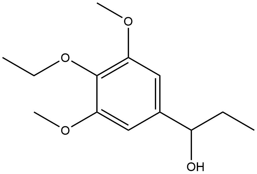 4-Ethoxy-α-ethyl-3,5-dimethoxybenzenemethanol 结构式