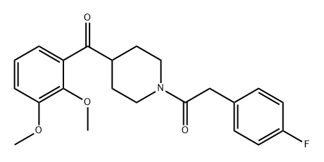 Ethanone, 1-[4-(2,3-dimethoxybenzoyl)-1-piperidinyl]-2-(4-fluorophenyl)-