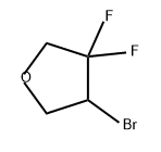 Furan, 4-bromo-3,3-difluorotetrahydro- 化学構造式