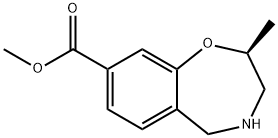 1,4-Benzoxazepine-8-carboxylic acid, 2,3,4,5-tetrahydro-2-methyl-, methyl ester, (2S)- Structure