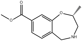 1,4-Benzoxazepine-8-carboxylic acid, 2,3,4,5-tetrahydro-2-methyl-, methyl ester, (2R)- Structure