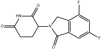 2,6-Piperidinedione, 3-(4,6-difluoro-1,3-dihydro-1-oxo-2H-isoindol-2-yl)- Structure