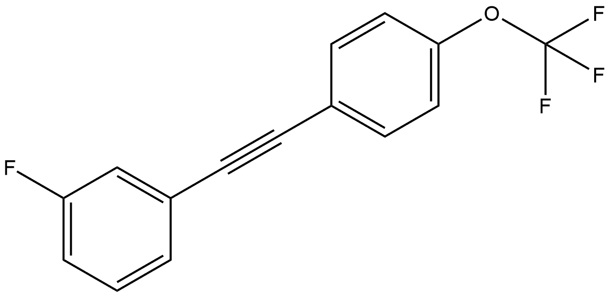 1-Fluoro-3-[2-[4-(trifluoromethoxy)phenyl]ethynyl]benzene Structure