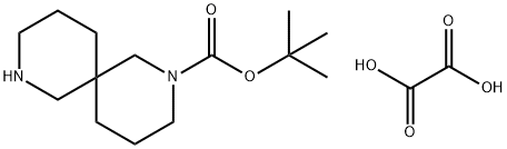 2,8-Diazaspiro[5.5]undecane-2-carboxylic acid, 1,1-dimethylethyl ester, ethanedioate (1:1) Structure