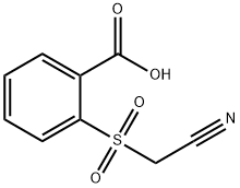 Benzoic acid, 2-[(cyanomethyl)sulfonyl]- Struktur