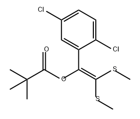 Propanoic acid, 2,2-dimethyl-, 1-(2,5-dichlorophenyl)-2,2-bis(methylthio)ethenyl ester