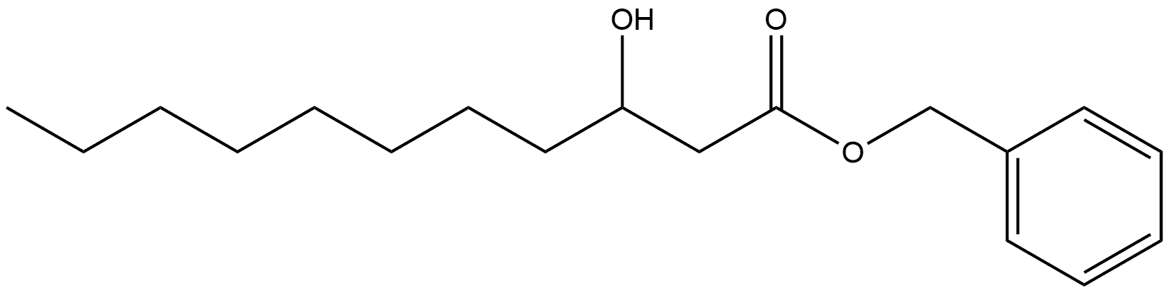Phenylmethyl 3-hydroxyundecanoate Structure