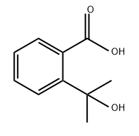 Benzoic acid, 2-(1-hydroxy-1-methylethyl)- Structure