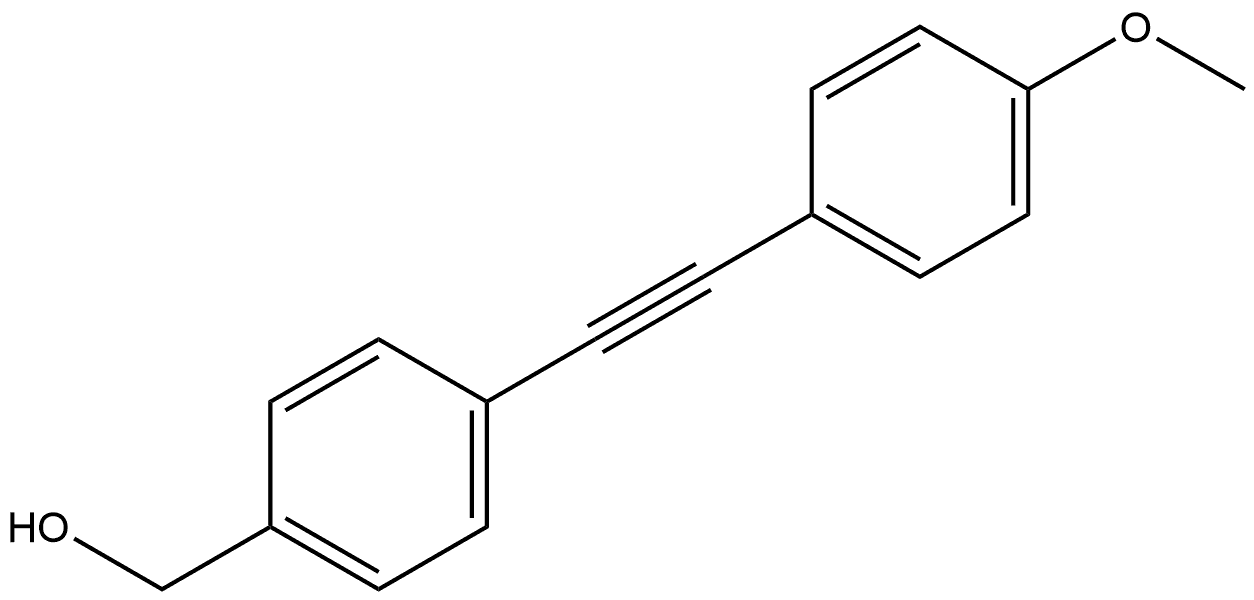 4-[2-(4-Methoxyphenyl)ethynyl]benzenemethanol Structure