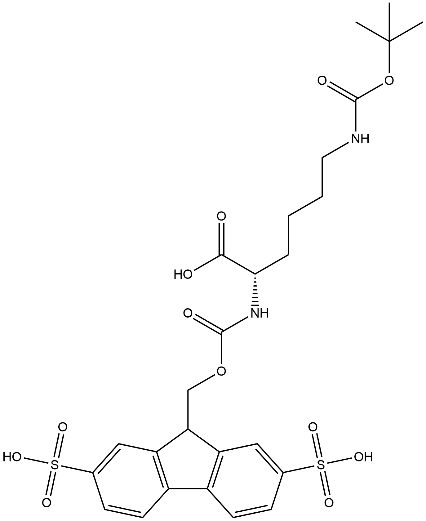 Smoc-Lys(Boc)-OH,2442552-82-9,结构式