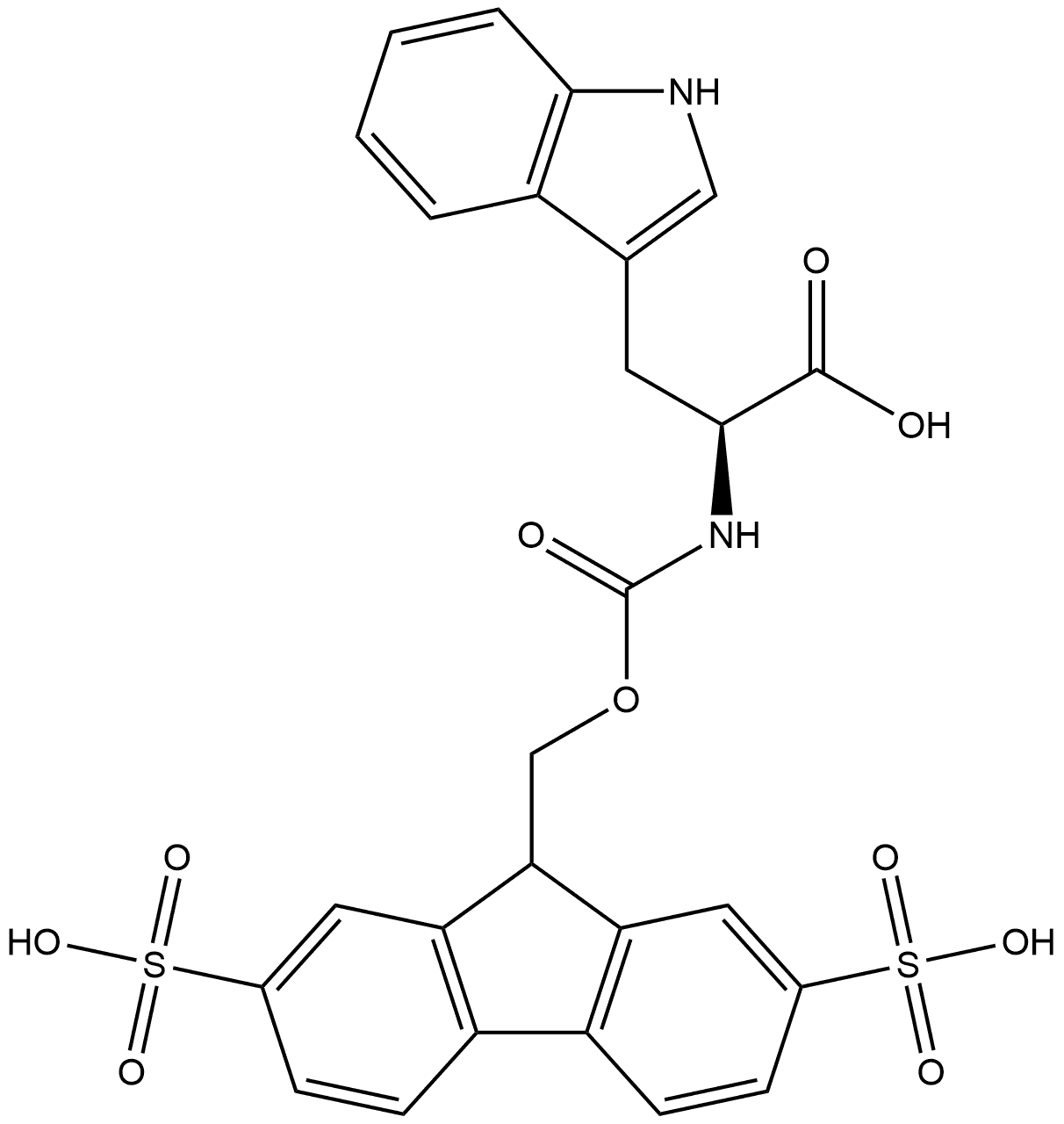 Smoc-Trp-OH Structure