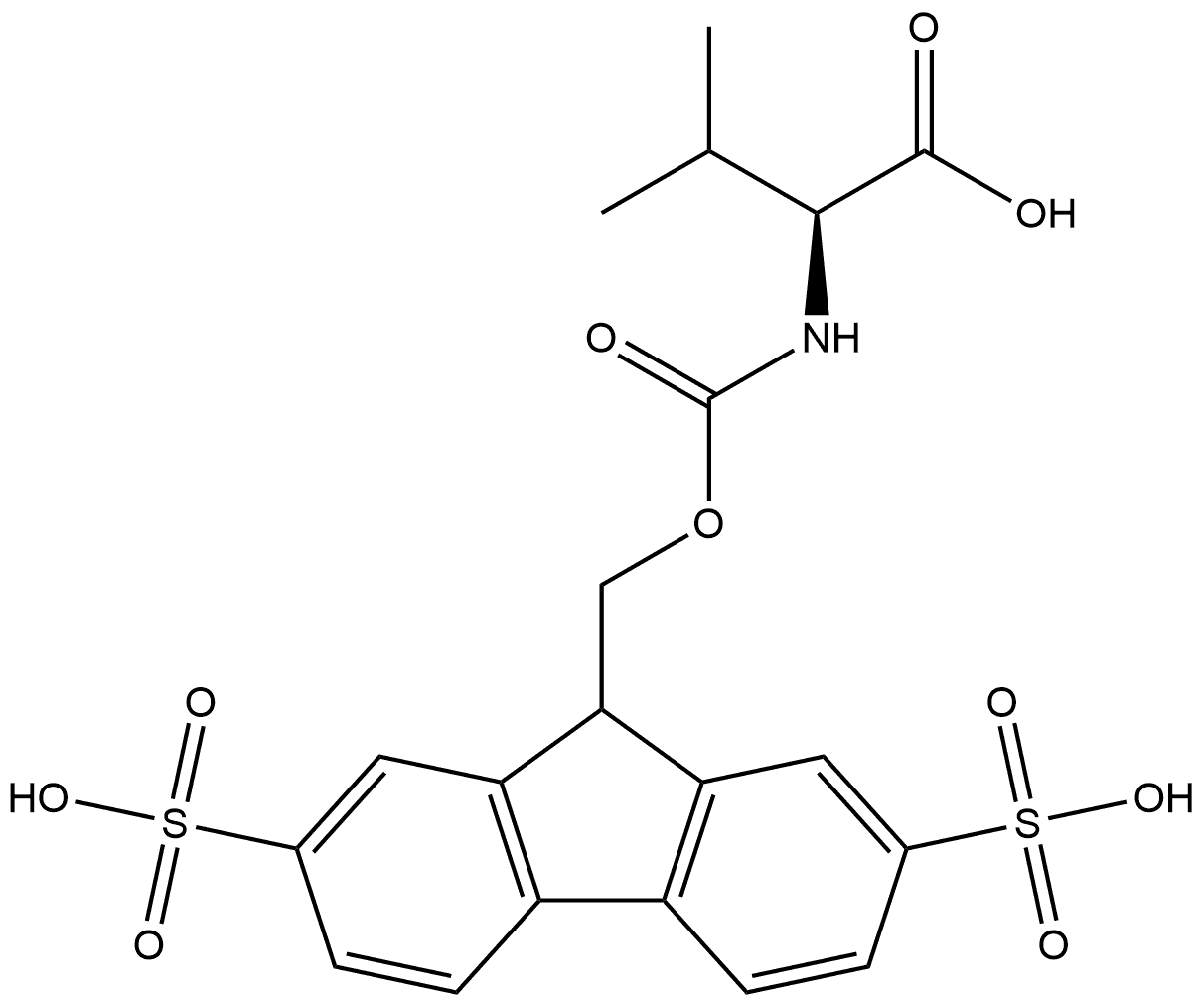 Smoc-Val-OH Structure