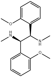 1,2-Ethanediamine, 1,2-bis(2-methoxyphenyl)-N1,N2-dimethyl-, (1R,2R)- Struktur