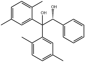 1,2-Ethanediol, 1,1-bis(2,5-dimethylphenyl)-2-phenyl-, (2R)- Structure