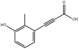 3-(3-羟基-2-甲基苯基)丙炔酸, 2444555-36-4, 结构式